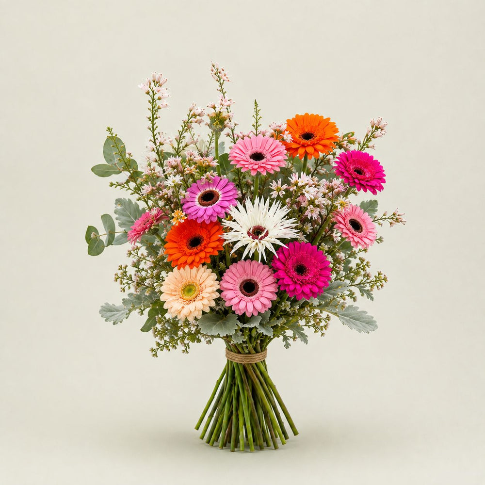 Rengarenk Gerbera Buketi - Standart