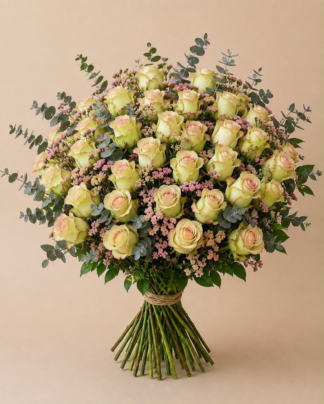 Pastel Gül Buketi - 30 Gül